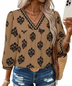 Floral Print Chiffon Blouse IW45