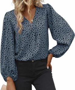 Leopard Print Chiffon Top IW47