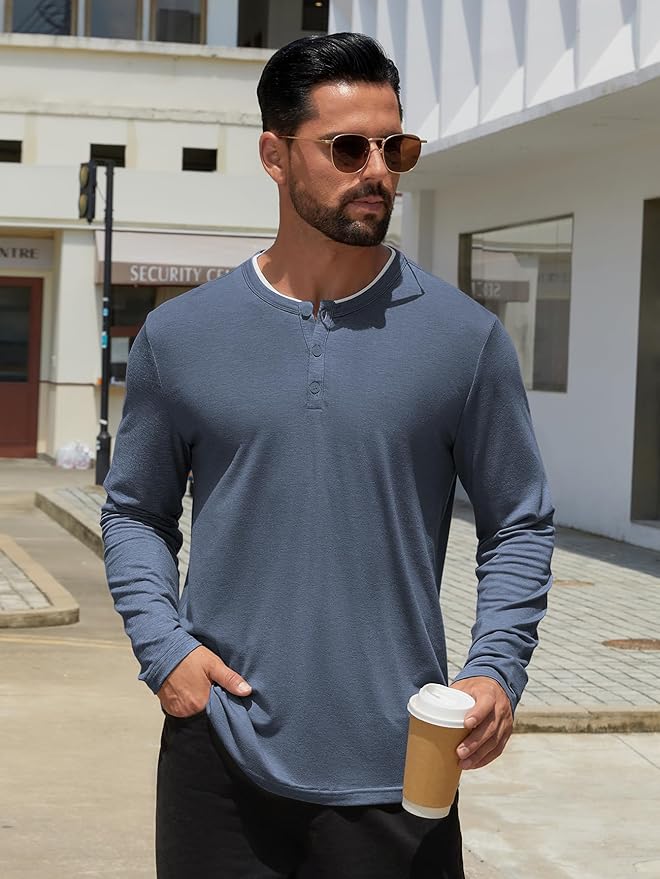 Men's Long Sleeve Casual Shirt IW46 - Image 2