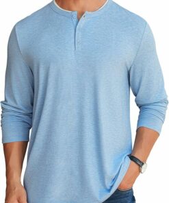Men's Long Sleeve Henley Shirt IW44