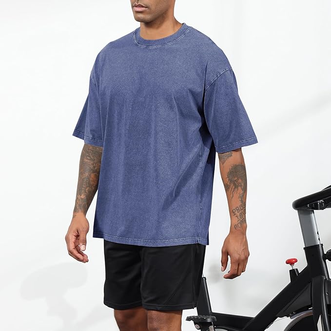 Men's Oversized Cotton Tee IW41 - Image 2