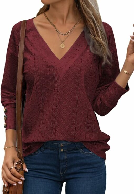 Red Dahlia Long Sleeve Shirt IW3