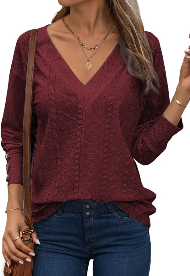 Red Dahlia Long Sleeve Shirt IW3