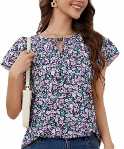 Summer Floral V Neck Blouses IW19