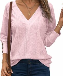 V Neck Long Sleeve Shirt IW10