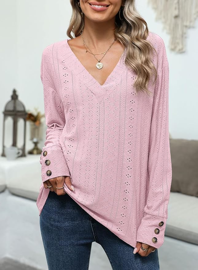 V Neck Long Sleeve Shirt IW10 - Image 2
